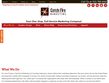 Tablet Screenshot of catchfiremarketing.com